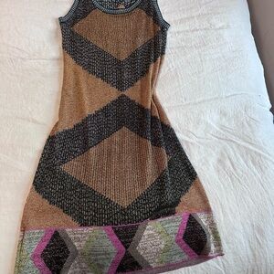 Custo Barcelona Geometric Patterned Dress